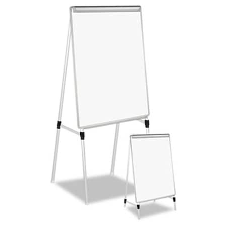 Snag-It Adjustable White Board Easel, 29 x 41, White-Silver SN39448